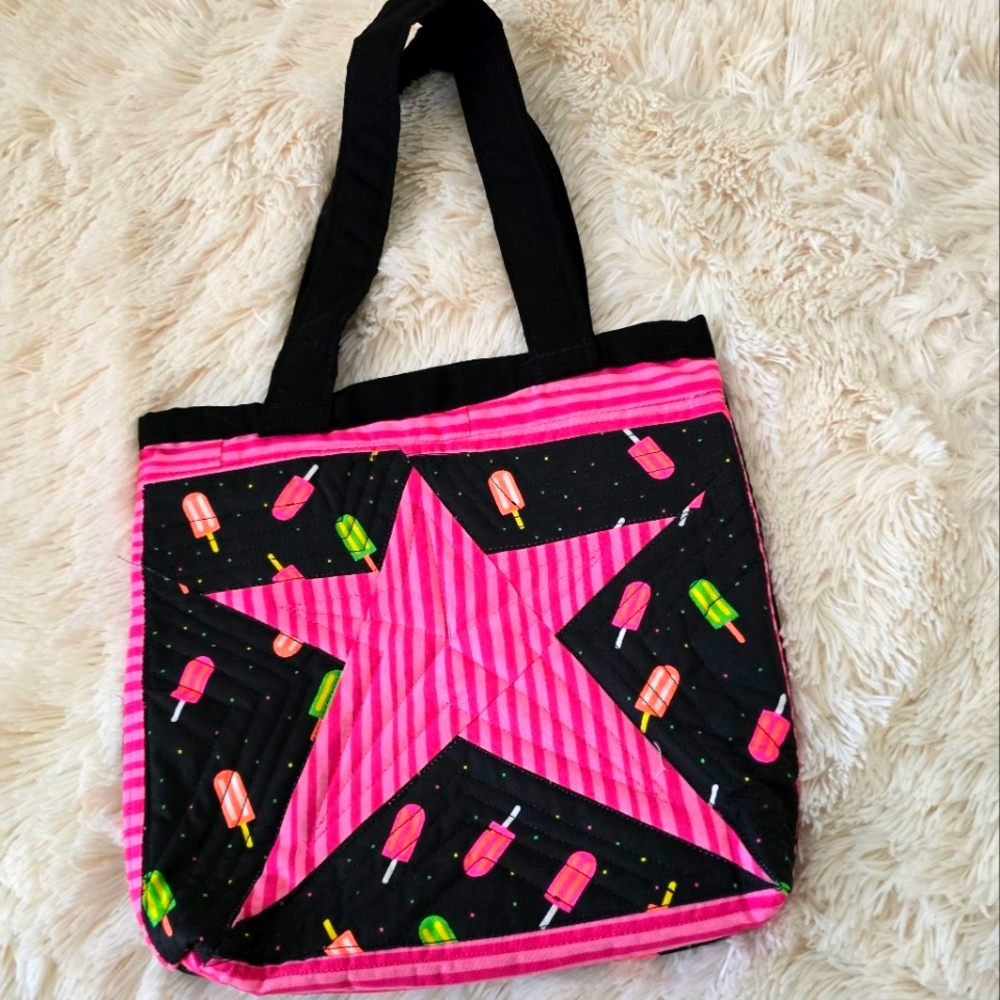 ☆ Quilted Star Ice Cream Mini Tote - Picture 1 of 8